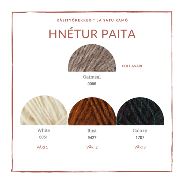 Hnetur Paita Värit 02