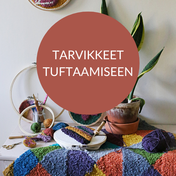 tarvikkeet tuftaamiseen
