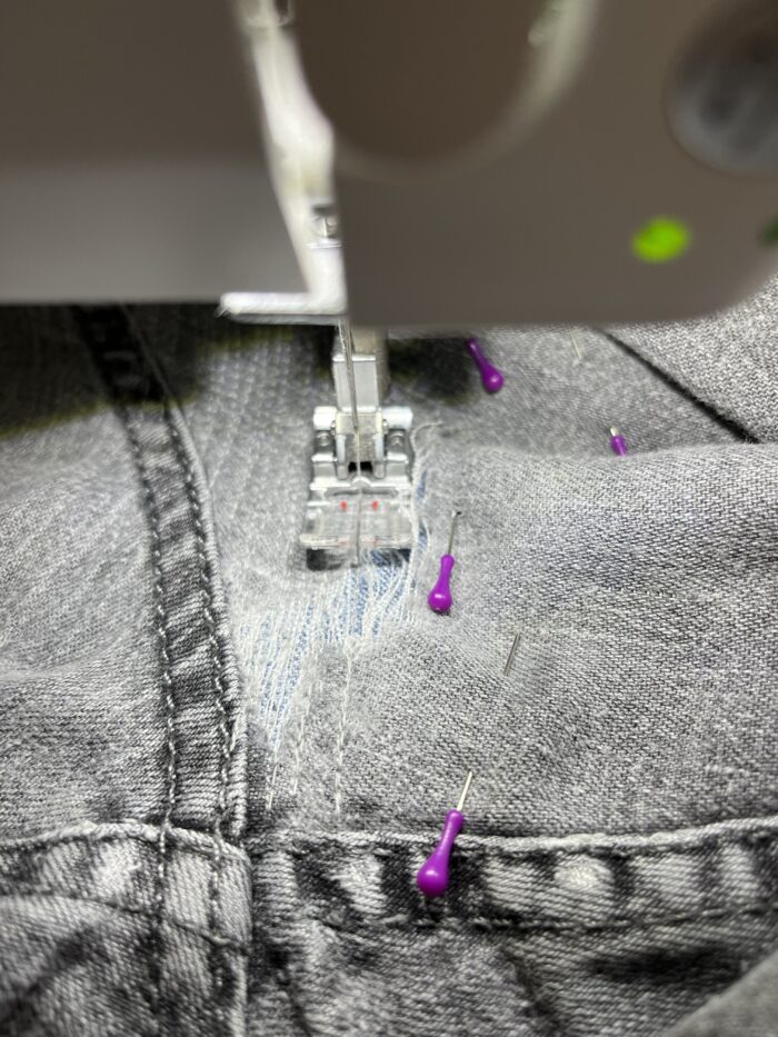 farkkujen korjaaminen 3